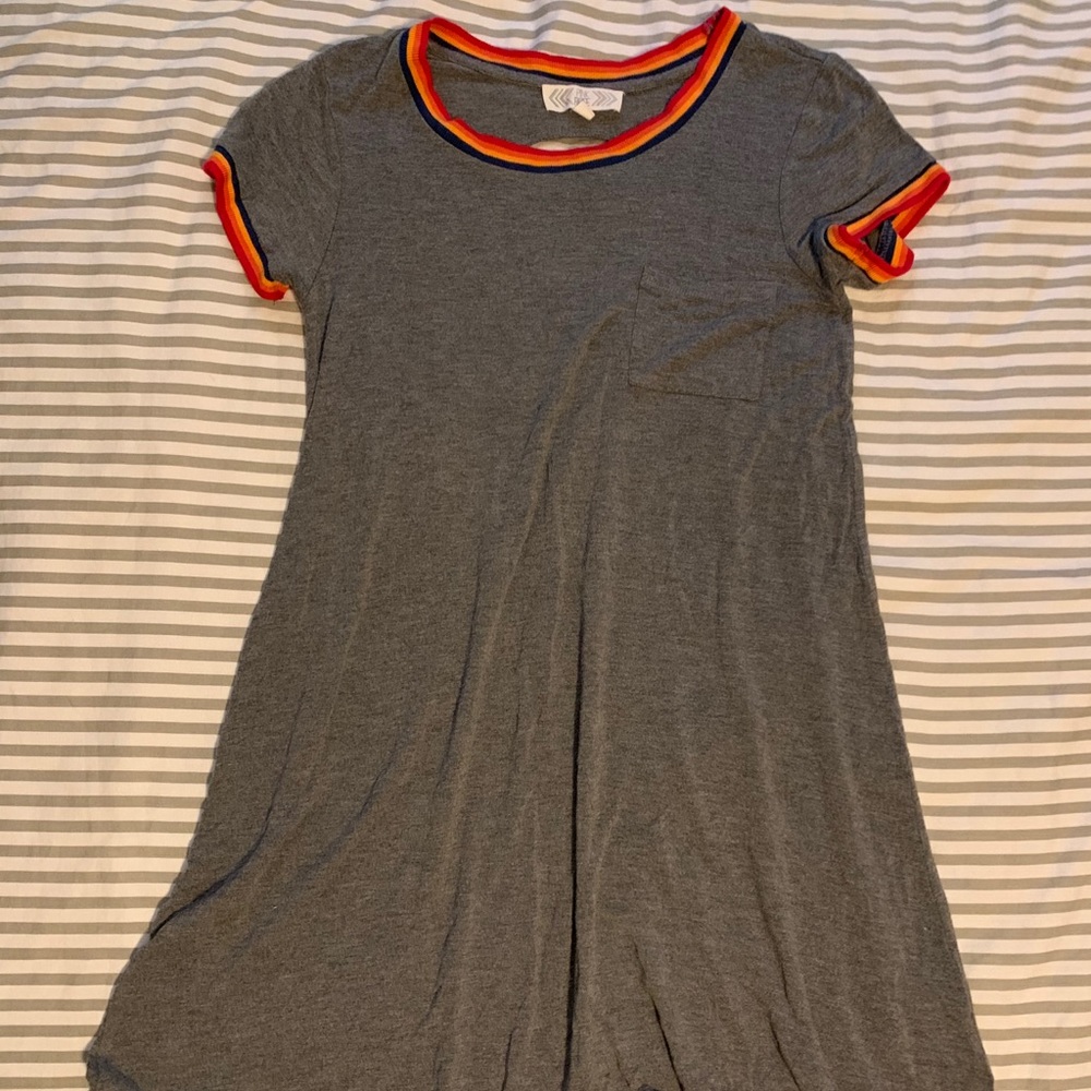 Grey T-shirt Dress